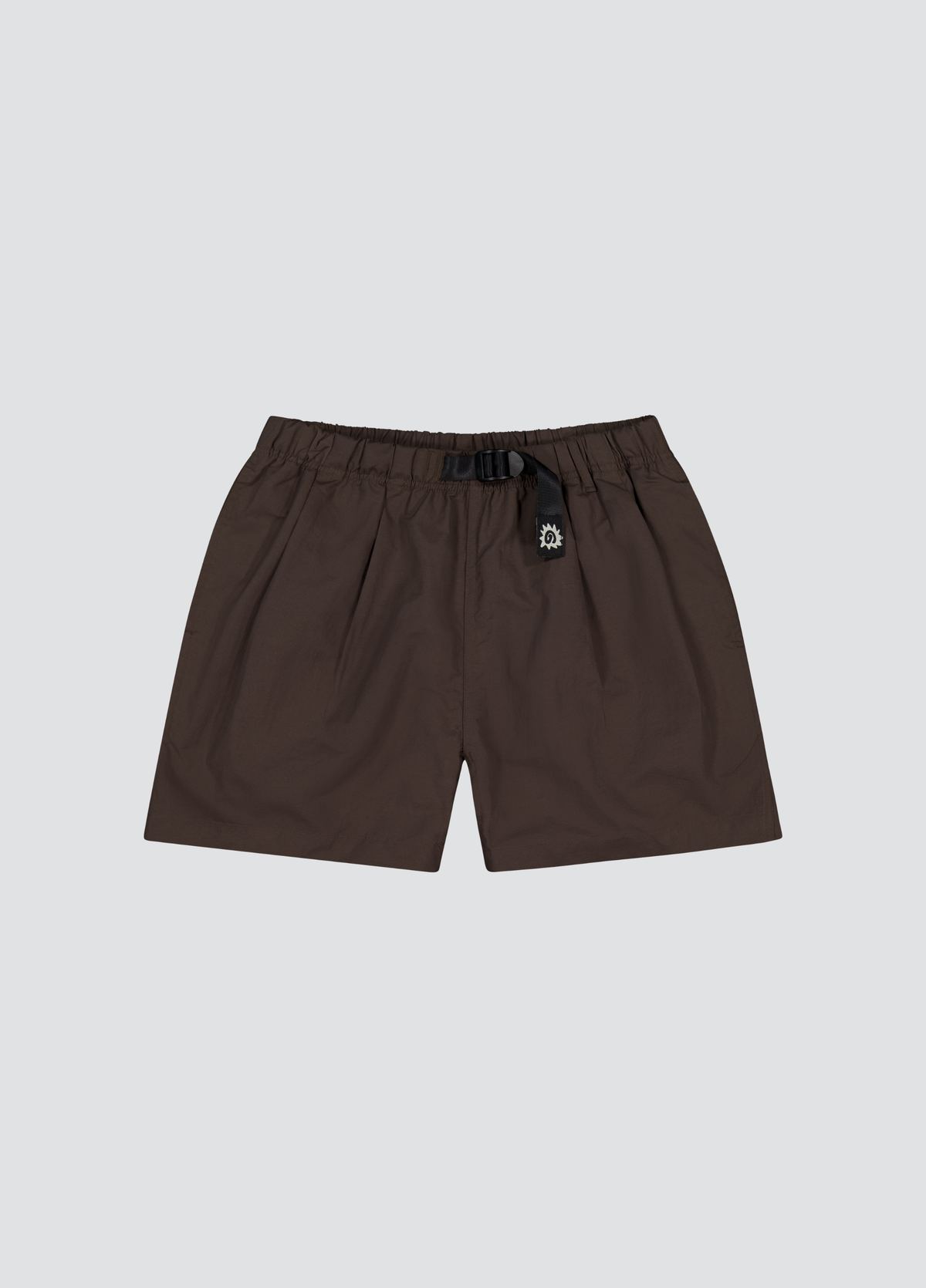 Pleated Hiking Shorts - Brown