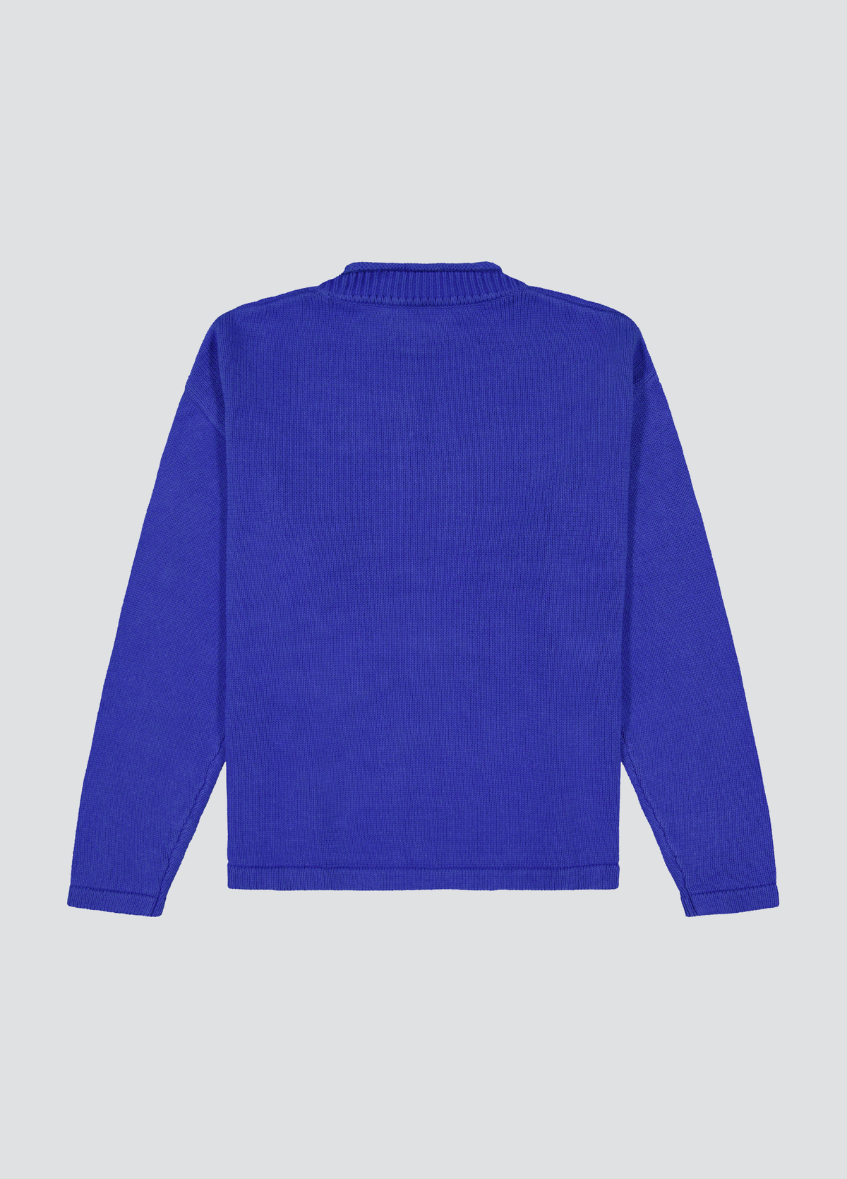Hemp Mock Neck Knit - Blue