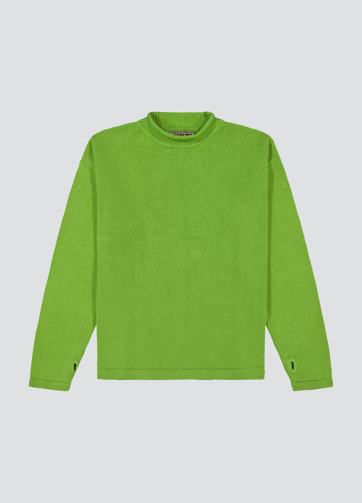 Hemp Mock Neck Knit - Kiwi