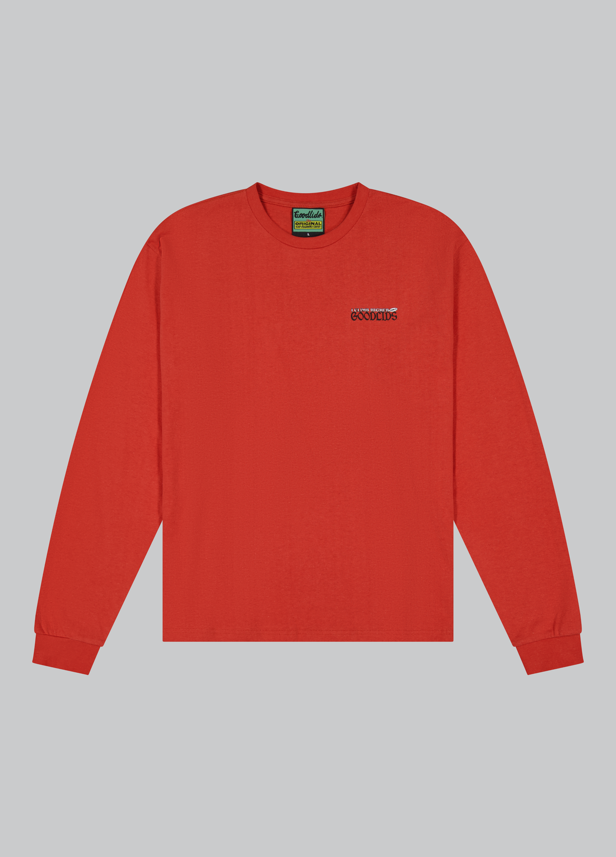 Higher Long Sleeve Tee - Red | Goodlids