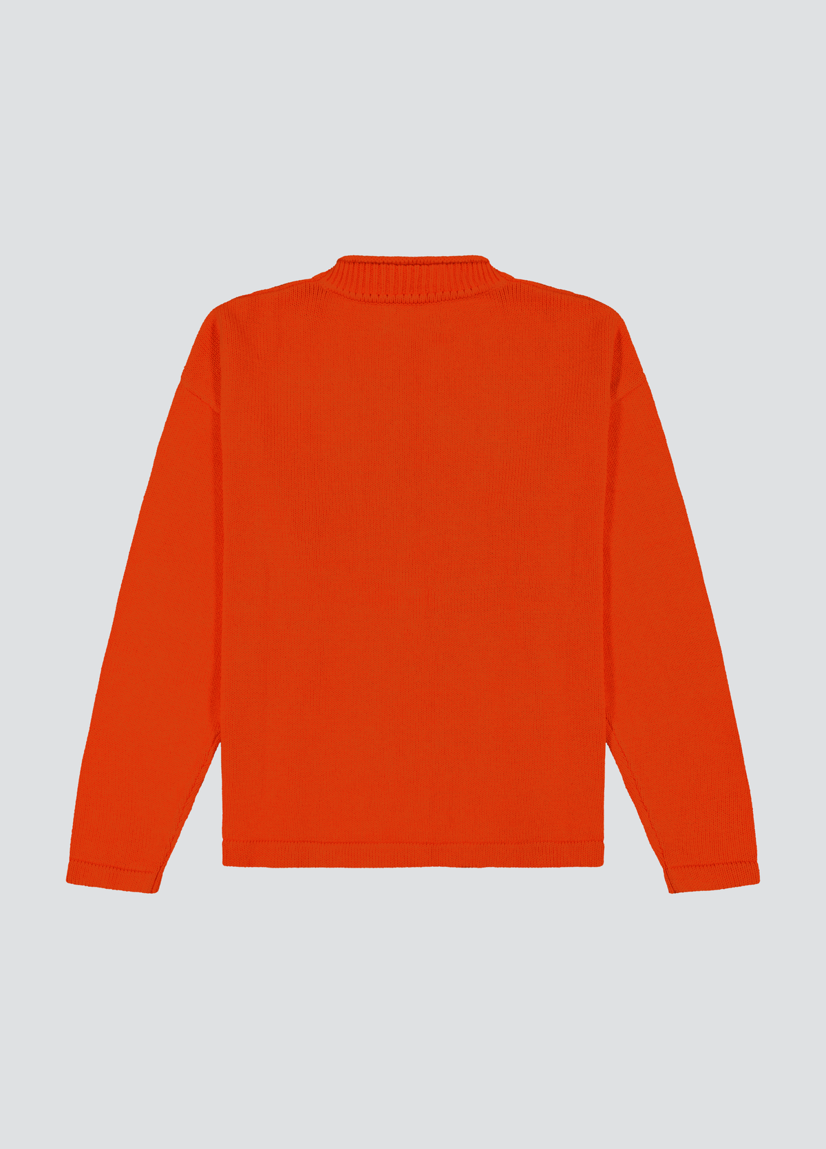 Hemp Mock Neck Knit - Red