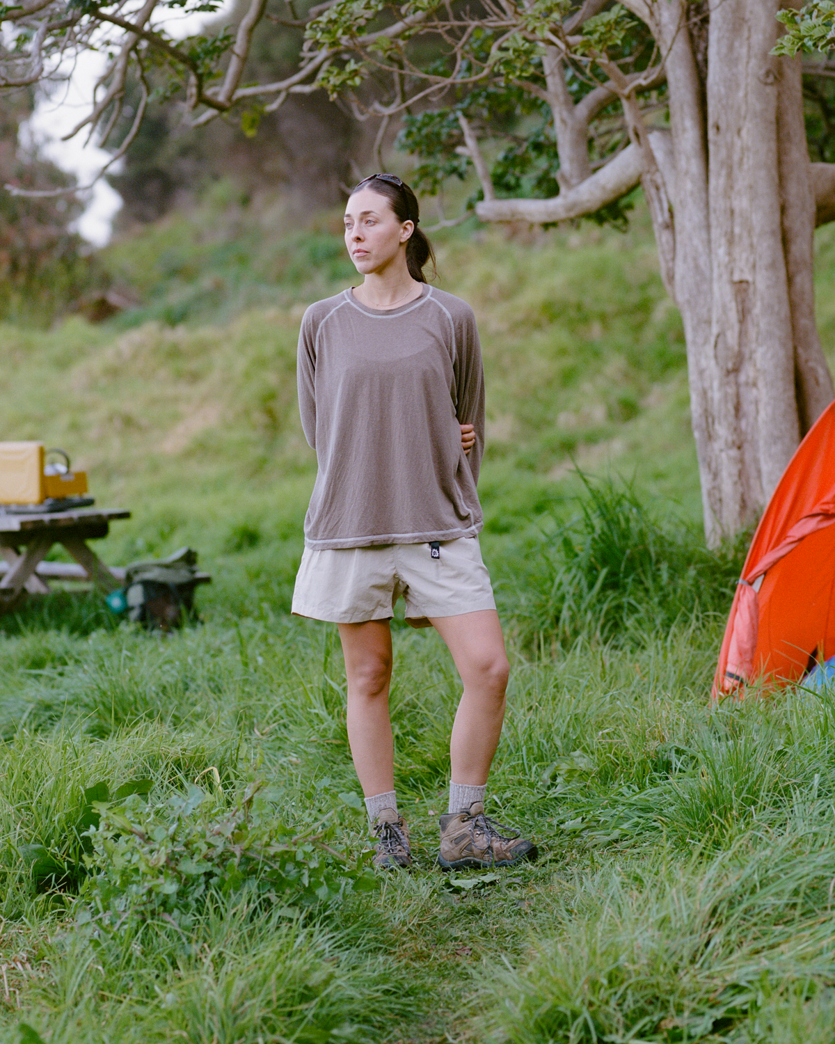 Pleated Hiking Shorts - Stone