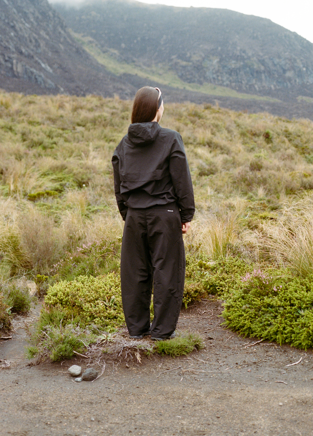 Pleated Hiking Pants - Black