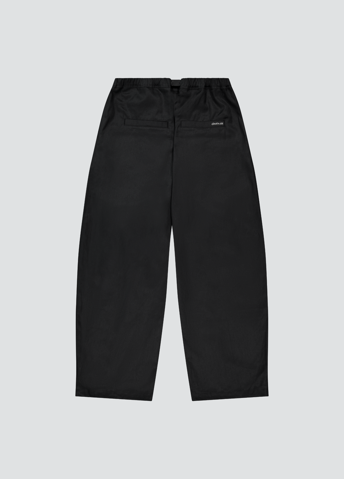 Pleated Hiking Pants - Black Twill