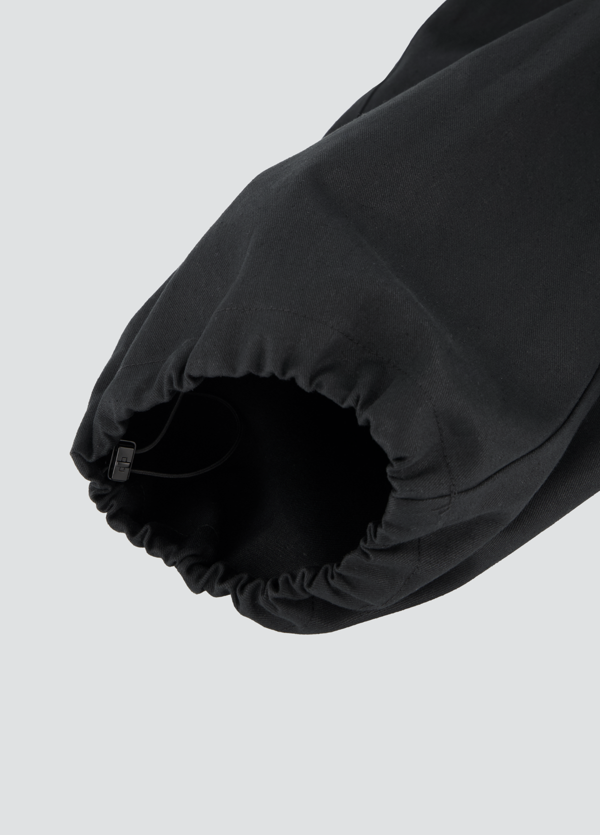 Pleated Hiking Pants - Black Twill