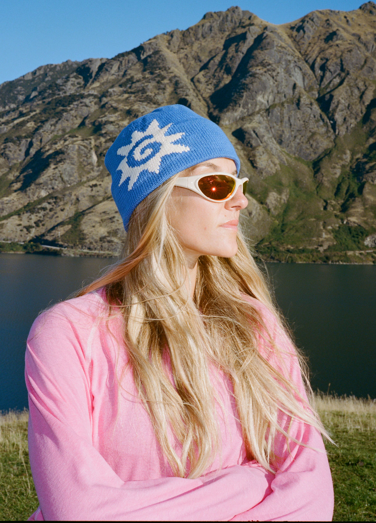 Graphic Beanie - Blue