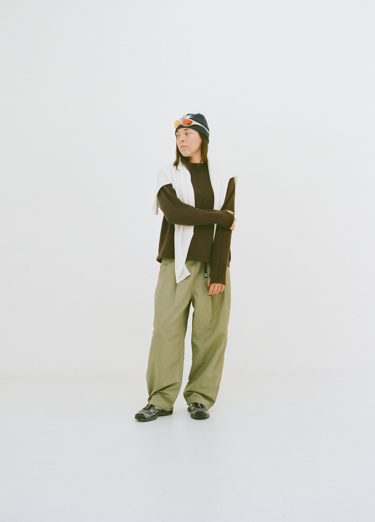 Hemp Mock Neck Knit - Brown