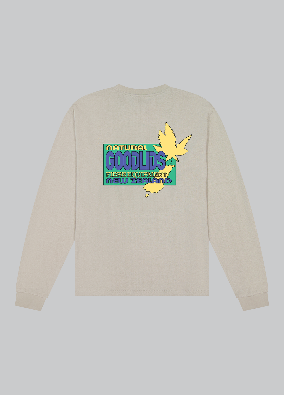 Kiwi Hemp Long Sleeve Tee - Stone