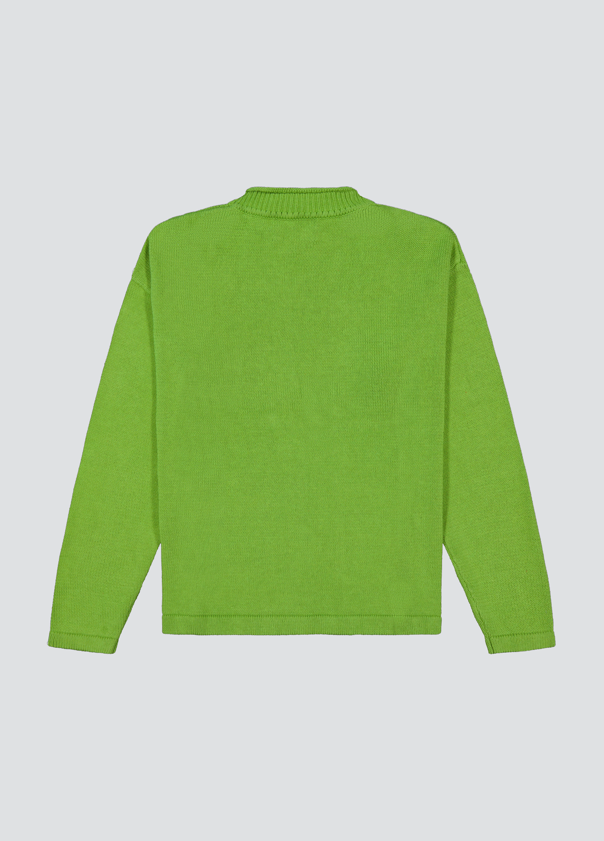 Hemp Mock Neck Knit - Kiwi