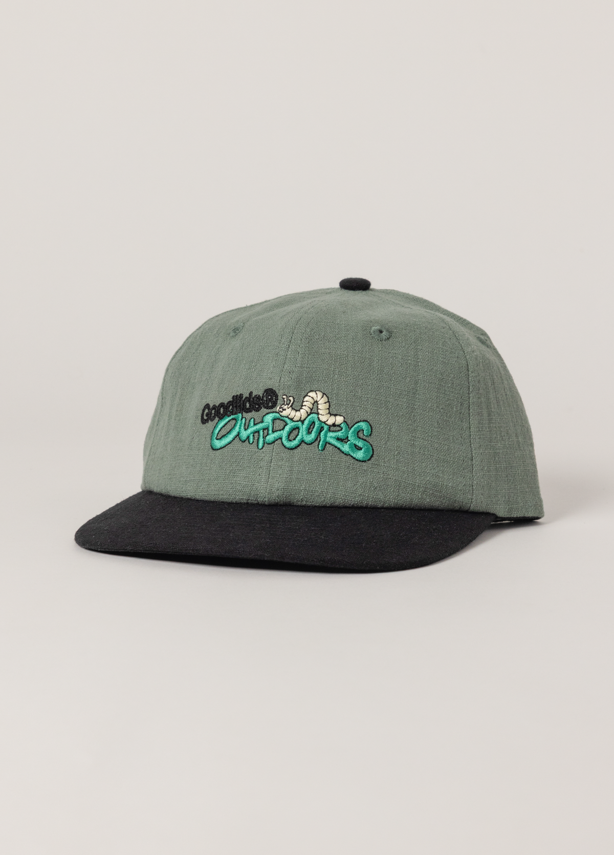 Caterpillar Lid - Green/Black