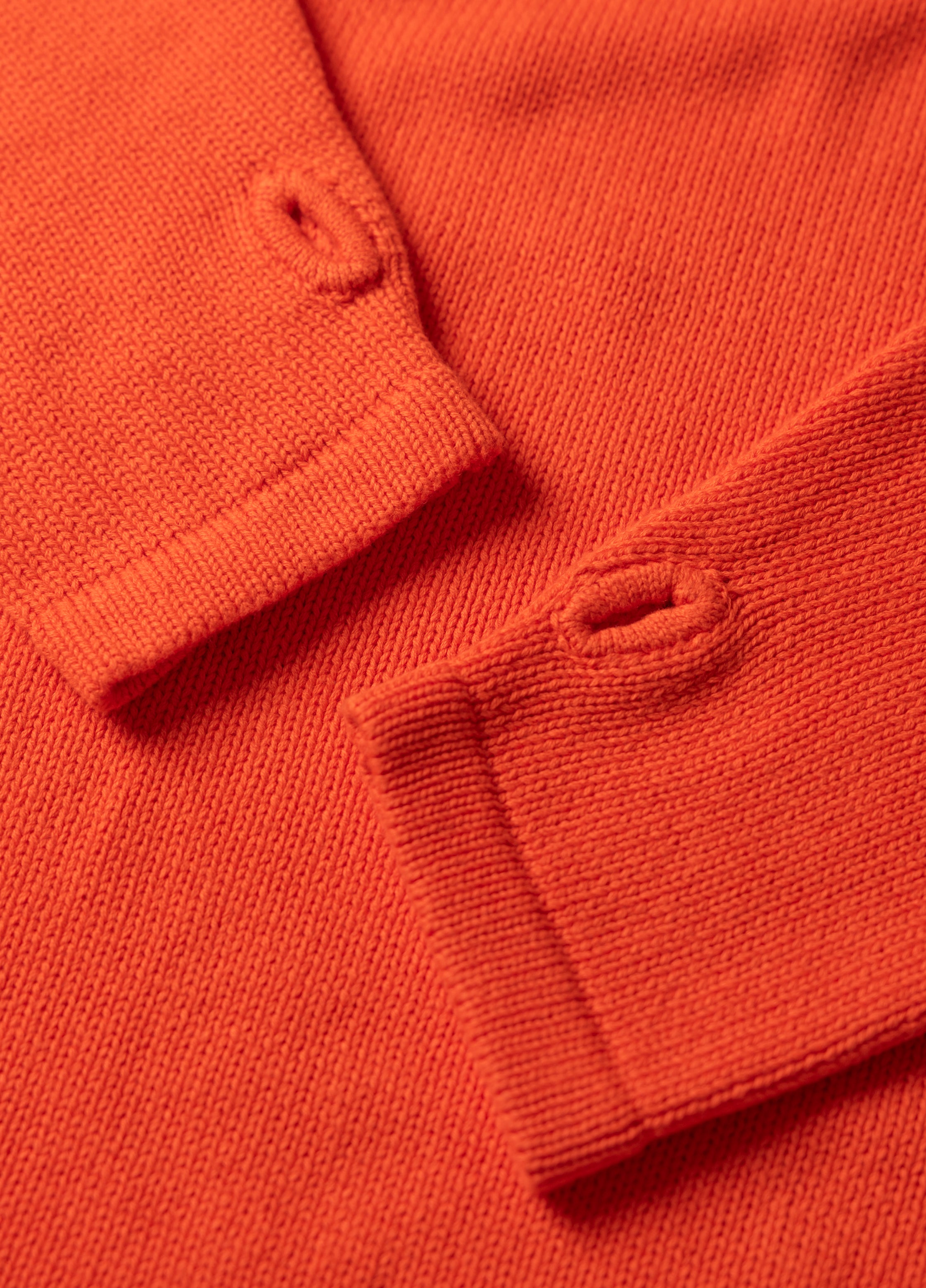 Hemp Mock Neck Knit - Red