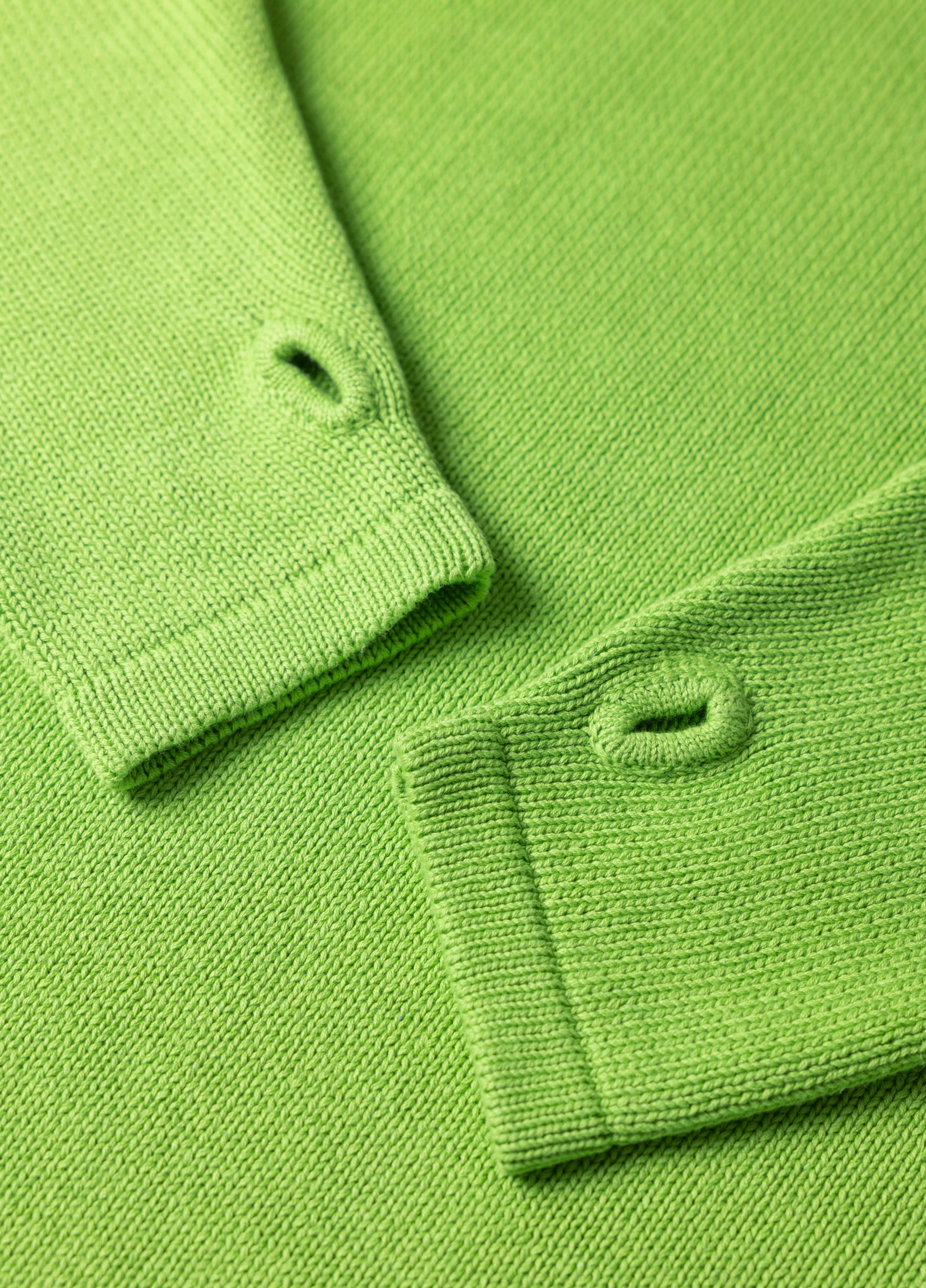 Hemp Mock Neck Knit - Kiwi