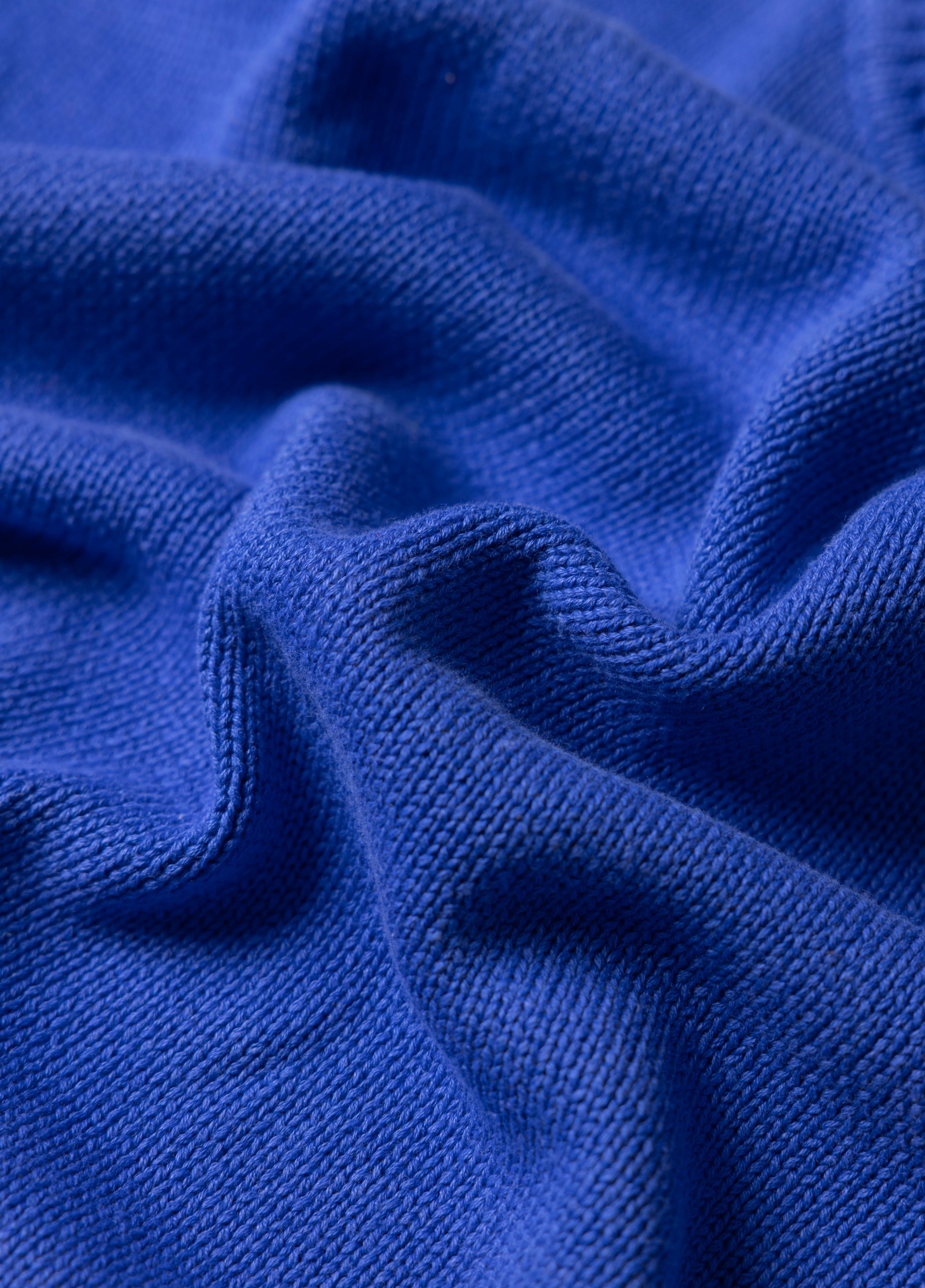 Hemp Mock Neck Knit - Blue