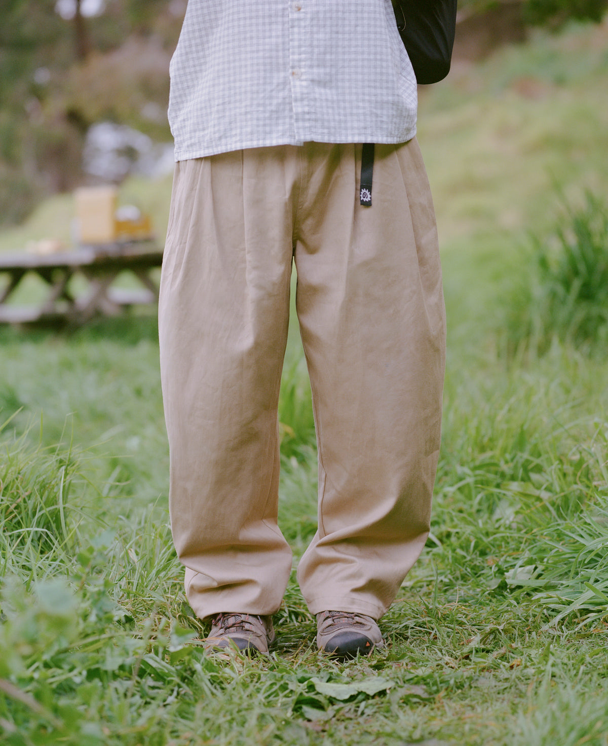 Pleated Hiking Pants - Sand Twill