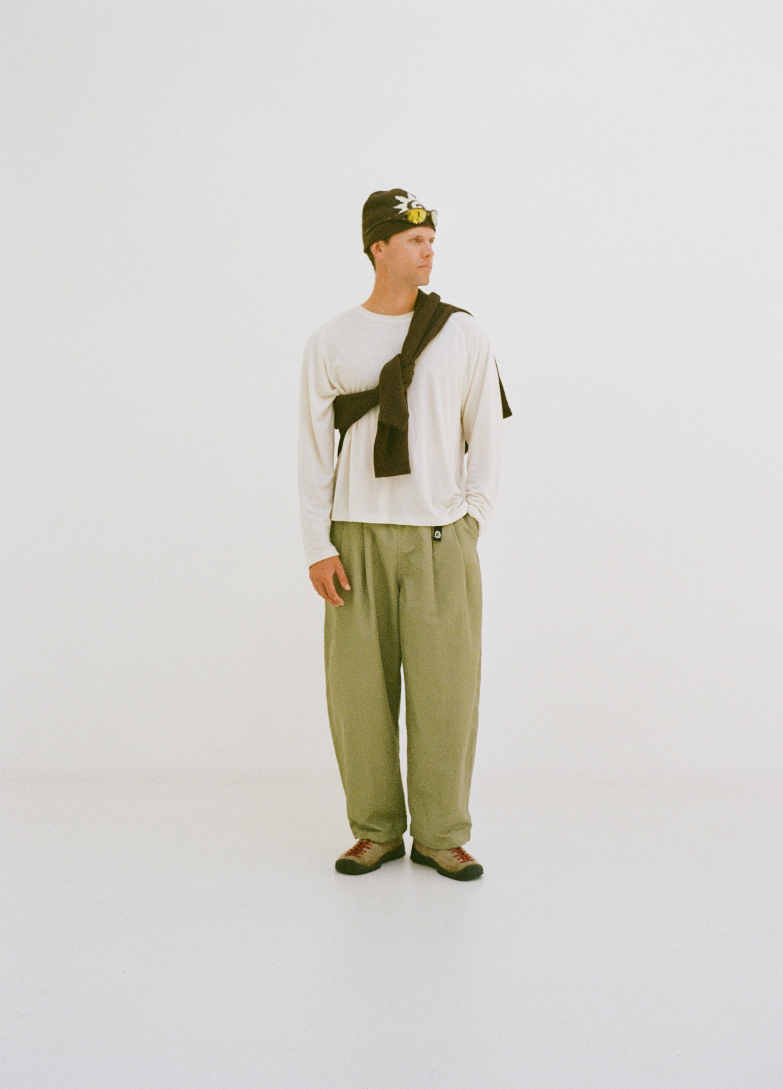 Pleated Hiking Pants - Olive