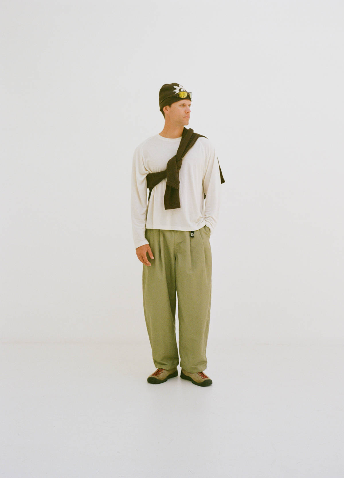 Pleated Hiking Pants - Olive
