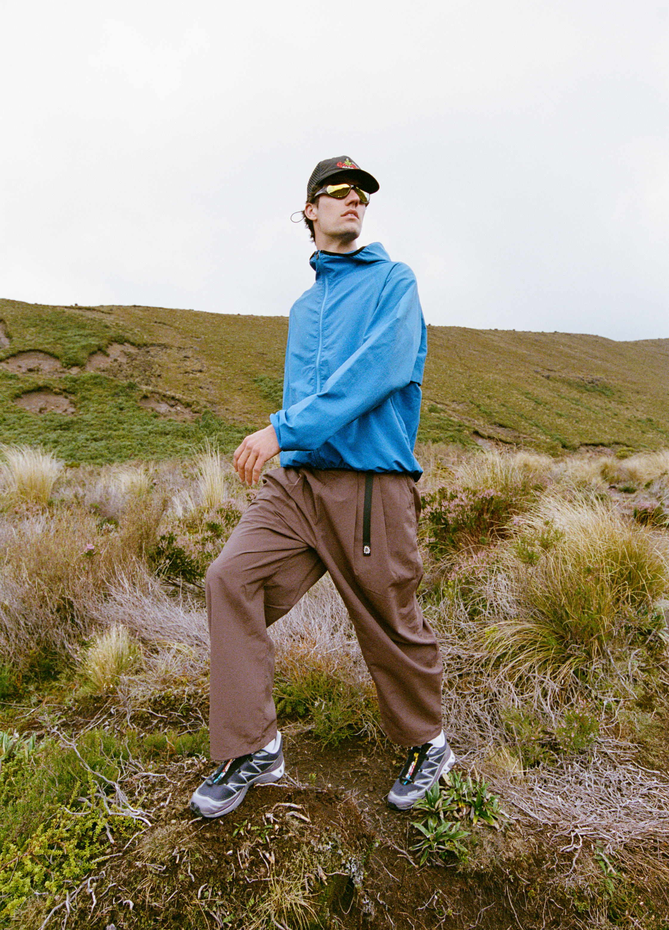 Pleated Hiking Pants - Brown