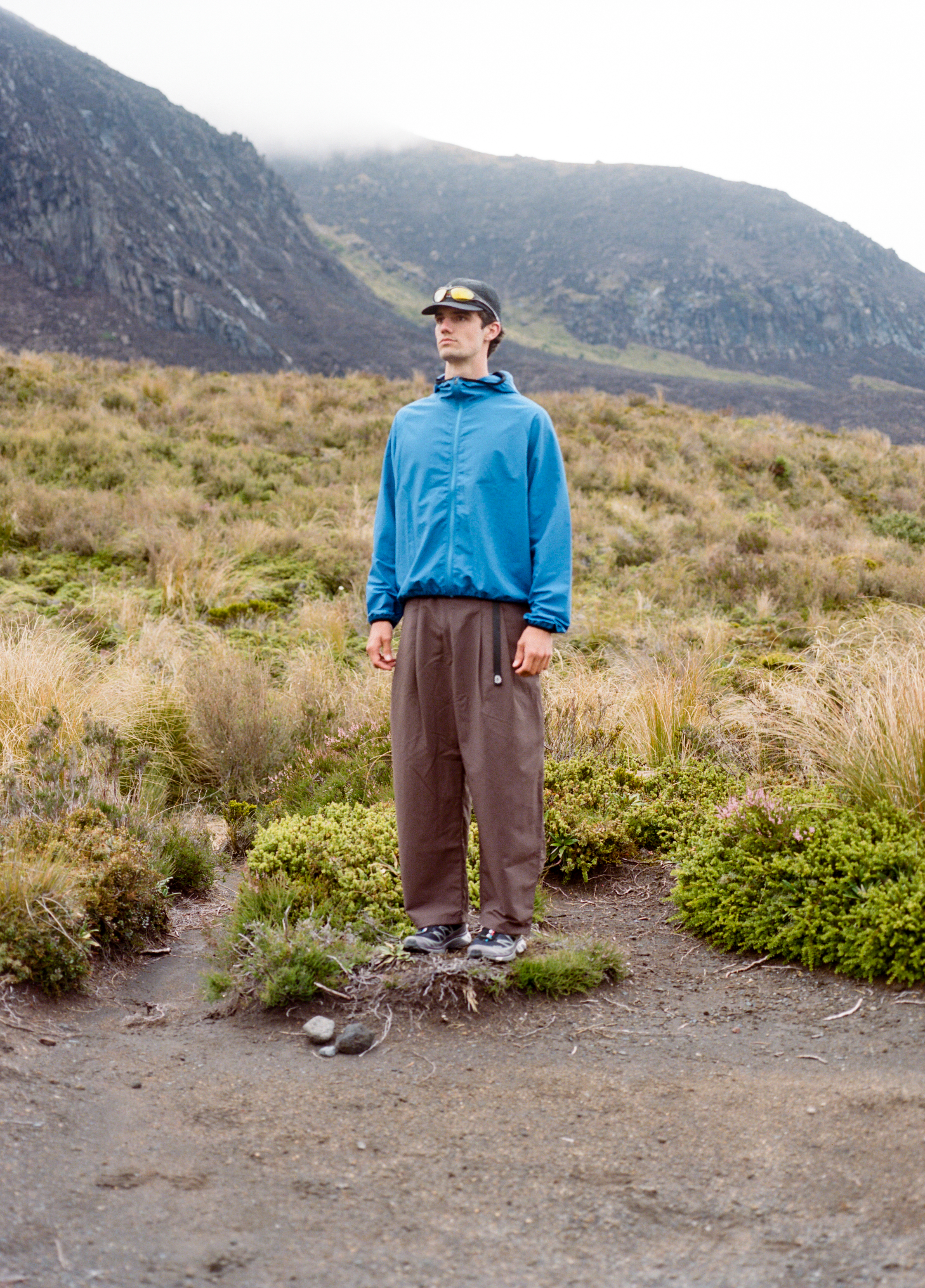 Pleated Hiking Pants - Brown